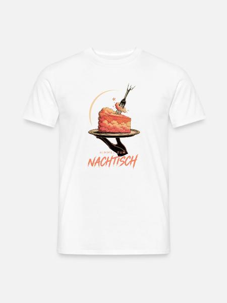Himmel zum Nachtisch – Wolkenkuchen - Männer T-Shirt - Weiß