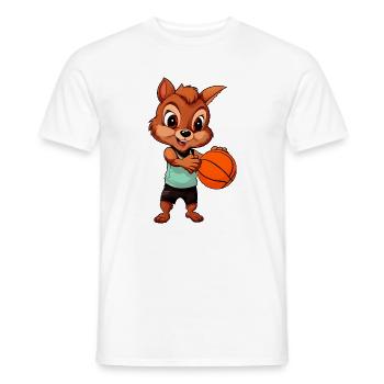 Basketballer Eichhörnchen - Männer T-Shirt - Weiß - Vorne - AI Model Male 178 dark (178cm)