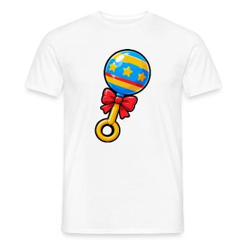 Sternenrassel Ball für Babys - Männer T-Shirt - Weiß - Vorne - AI Model Male 178 dark (178cm)