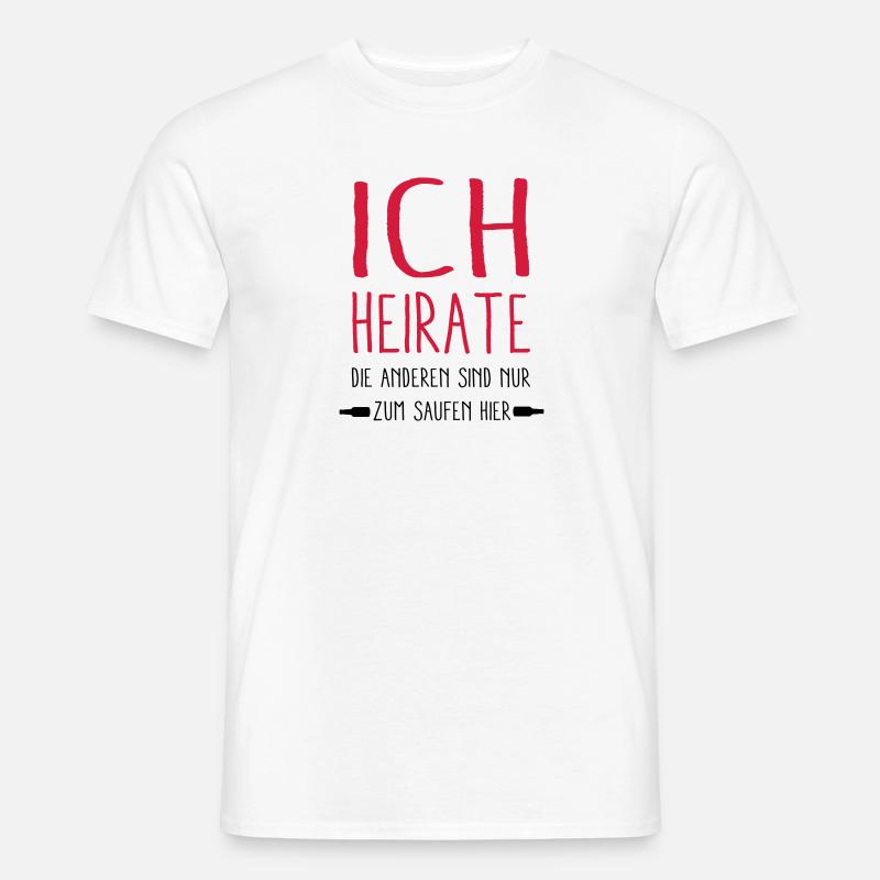 ich Heirate - Männer T-Shirt - undefined