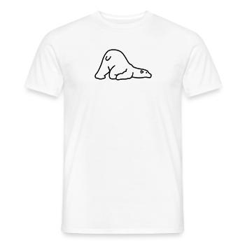 Polar bear - Men's T-Shirt - white - Front - AI Model Male 178 dark (178cm)