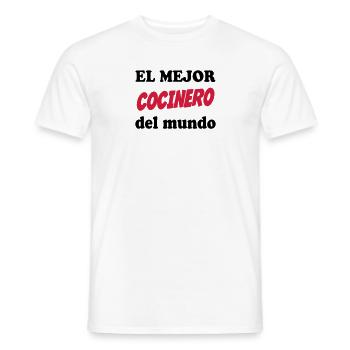 El mejor cocinero del mundo 111 - T-shirt homme - blanc - Devant - AI Model Male 178 dark (178cm)