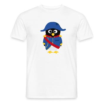 Penguin Napoleon - Men's T-Shirt - white - Front - AI Model Male 178 dark (178cm)