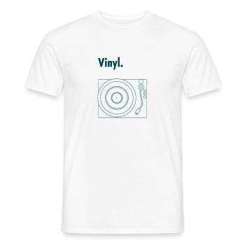 Vinyl - Männer T-Shirt - Weiß - Vorne - AI Model Male 178 dark (178cm)