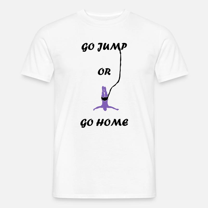 Bungee-Jumping - Männer T-Shirt - Weiß