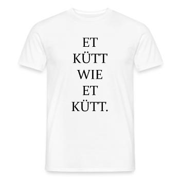 Et kütt comment et kütt | Cologne Droit fondamental - T-shirt homme - blanc - Devant - AI Model Male 178 dark (178cm)