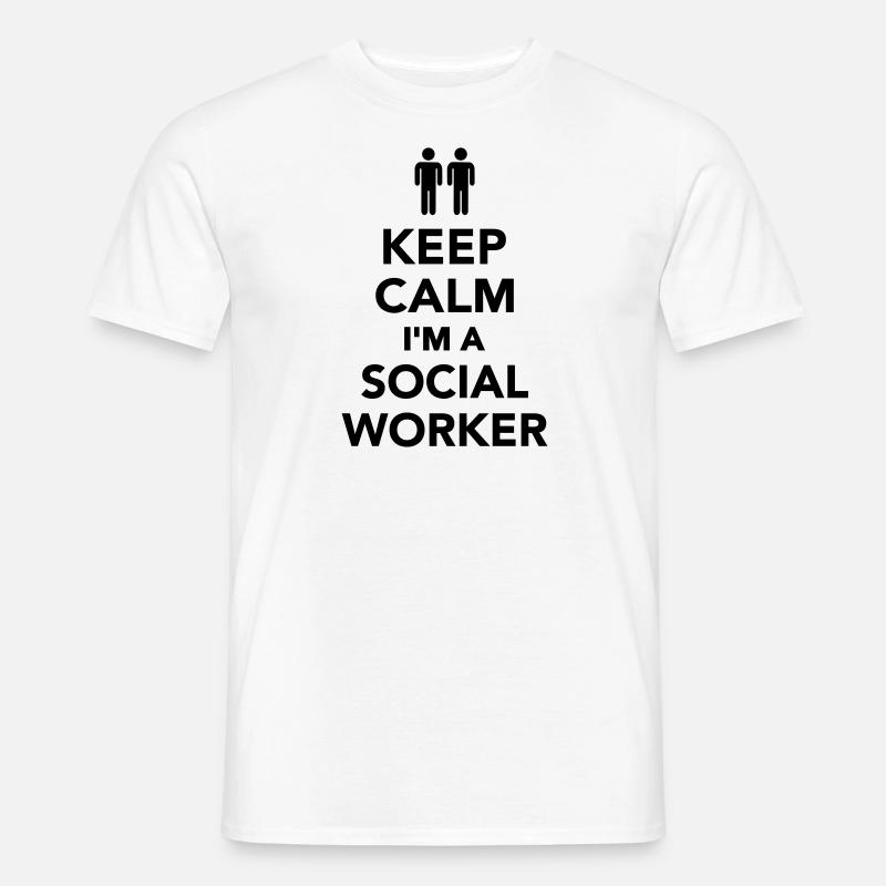 Sozialarbeiter - Männer T-Shirt - Weiß
