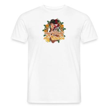 mon corps mon choix féminisme femmes femmes - T-shirt homme - blanc - Devant - AI Model Male 178 dark (178cm)