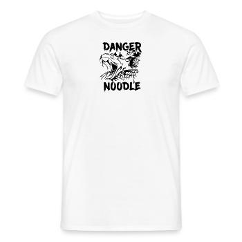 Schlange Danger Noodle Spruch lustig - Männer T-Shirt - Weiß - Vorne - AI Model Male 178 dark (178cm)