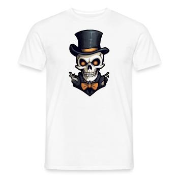Design d’Halloween effrayant pour la prochaine fête - T-shirt homme - blanc - Devant - AI Model Male 178 dark (178cm)