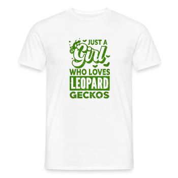 Gecko - Amphibie Tier - Männer T-Shirt - Weiß - Vorne - AI Model Male 178 dark (178cm)