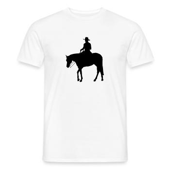 Western-Pleasure - Männer T-Shirt - Weiß - Vorne - AI Model Male 178 dark (178cm)