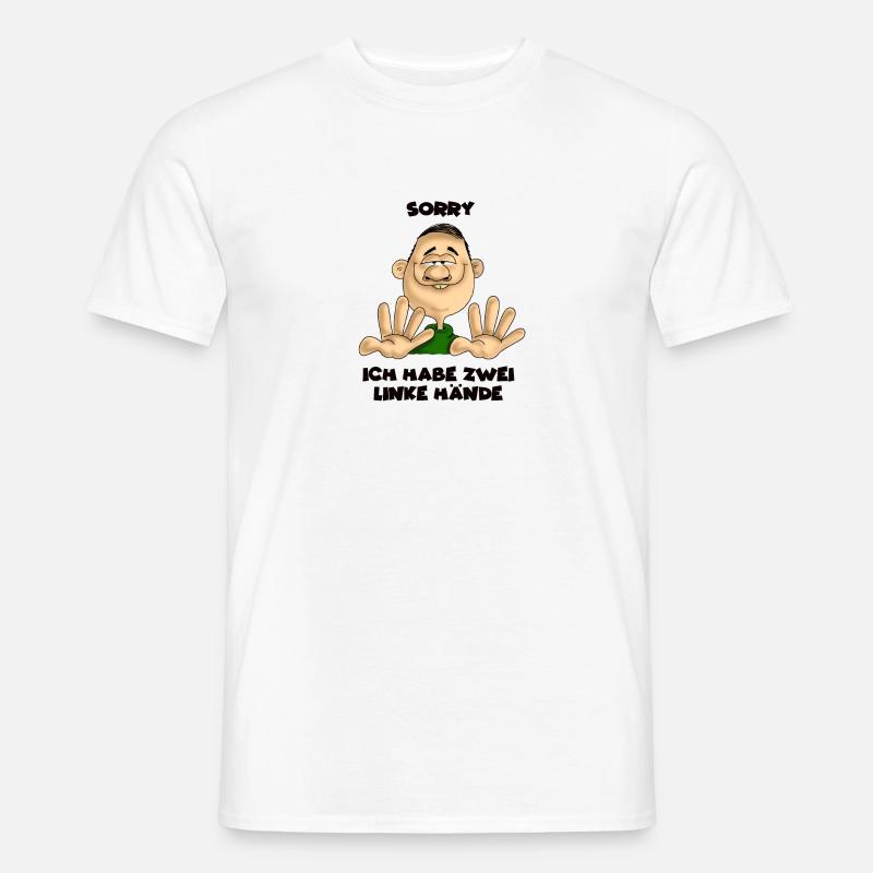 Zwei linke Hände - Männer T-Shirt - Weiß