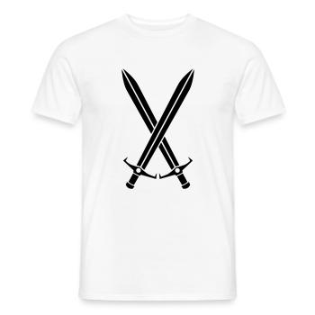 sword - Men's T-Shirt - white - Front - AI Model Male 178 dark (178cm)