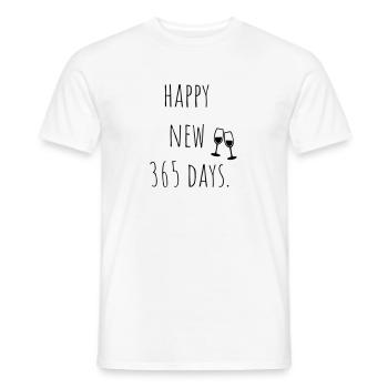 bonne année - T-shirt homme - blanc - Devant - AI Model Male 178 dark (178cm)