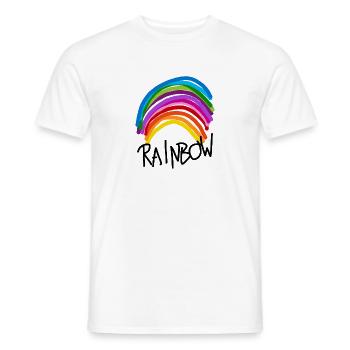arc en ciel - T-shirt homme - blanc - Devant - AI Model Male 178 dark (178cm)
