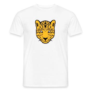 leopards animal sauvage 30 - T-shirt homme - blanc - Devant - AI Model Male 178 dark (178cm)