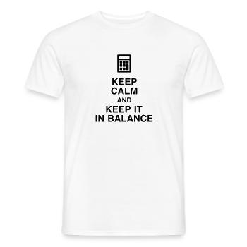 comptable / comptabilité / compter / chiffre - T-shirt homme - blanc - Devant - AI Model Male 178 dark (178cm)