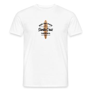 Santa Cruz California retro vintage - Men's T-Shirt - white - Front - AI Model Male 178 dark (178cm)