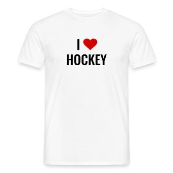 Hockey - T-shirt homme - blanc - Devant - AI Model Male 178 dark (178cm)