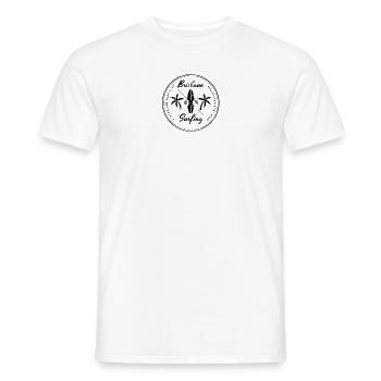Rétro Brisbane Australie Beach Surfing Fan - T-shirt homme - blanc - Devant - AI Model Male 178 dark (178cm)