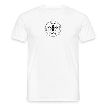 Retro Ventura California Beach Surfing Fan - T-shirt homme - blanc - Devant - AI Model Male 178 dark (178cm)