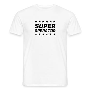 Cariste / Magasinier / Travail / Métier / Job - T-shirt homme - blanc - Devant - AI Model Male 178 dark (178cm)