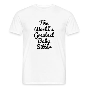 Babysitter Babysitting Baby-sitter Baby sitting - Männer T-Shirt - Weiß - Vorne - AI Model Male 178 dark (178cm)