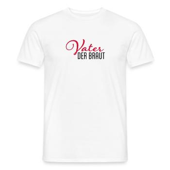 vater der braut - Männer T-Shirt - Weiß - Vorne - AI Model Male 178 dark (178cm)
