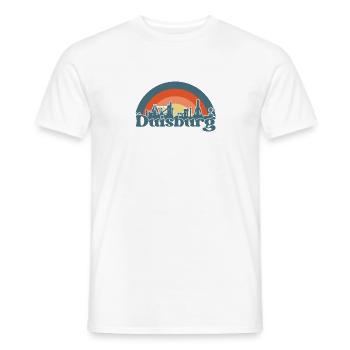 Duisburg Stadt Industrie Kohle Ruhrpott - Männer T-Shirt - Weiß - Vorne - AI Model Male 178 dark (178cm)