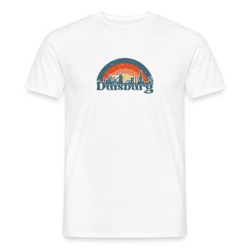 Duisburg Stadt Industrie Kohle Ruhrpott - Männer T-Shirt - Weiß - Vorne - AI Model Male 178 dark (178cm)