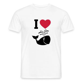 Wal - Männer T-Shirt - Weiß - Vorne - AI Model Male 178 dark (178cm)