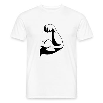 Bodybuilder Arm - Männer T-Shirt - Weiß - Vorne - AI Model Male 178 dark (178cm)