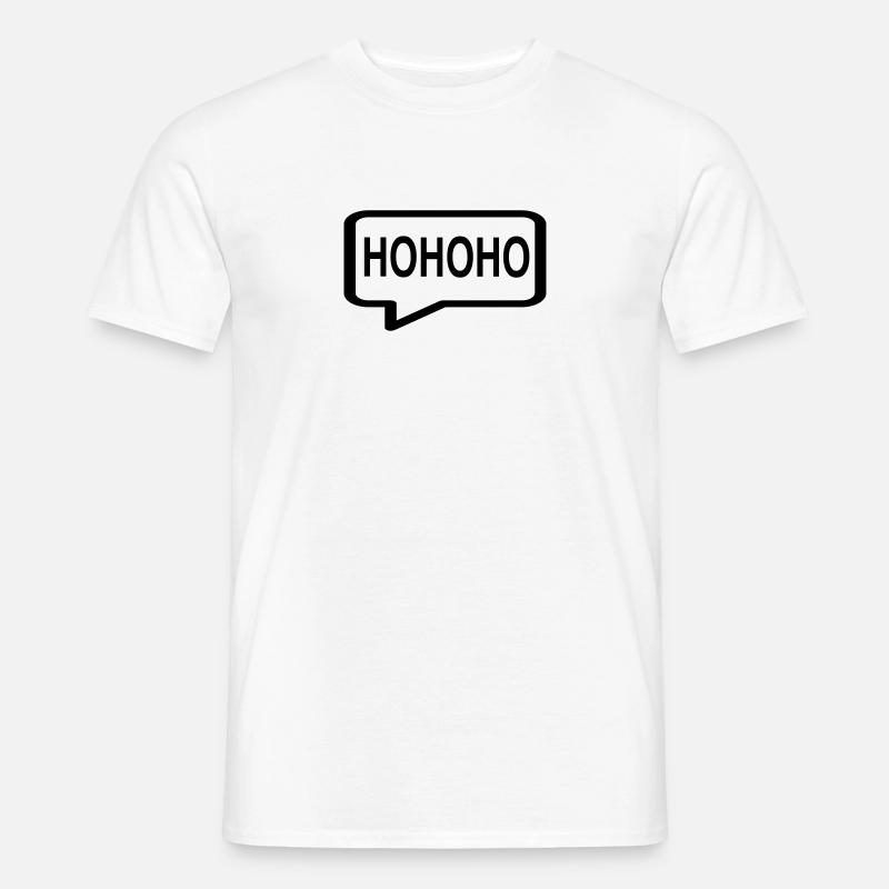 Ho Ho Ho - Männer T-Shirt - Weiß