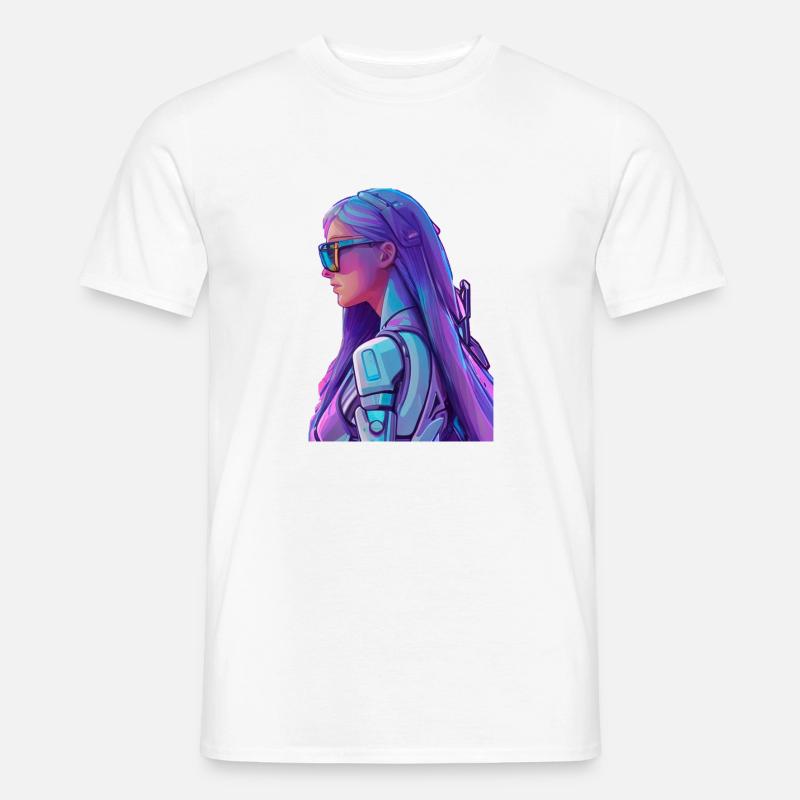 Space Fighter - Männer T-Shirt - Weiß