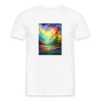 Ciel étoilé - T-shirt homme - blanc - Devant - AI Model Male 178 dark (178cm)