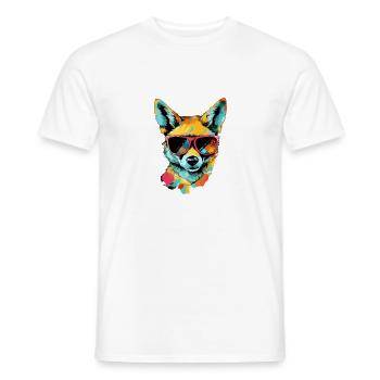 Theo the Jackal - Men's T-Shirt - white - Front - AI Model Male 178 dark (178cm)
