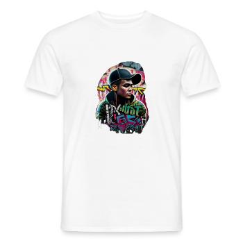 IMG 1645 - Männer T-Shirt - Weiß - Vorne - AI Model Male 178 dark (178cm)