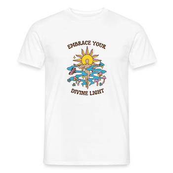 spiritual quote - Men's T-Shirt - white - Front - AI Model Male 178 dark (178cm)