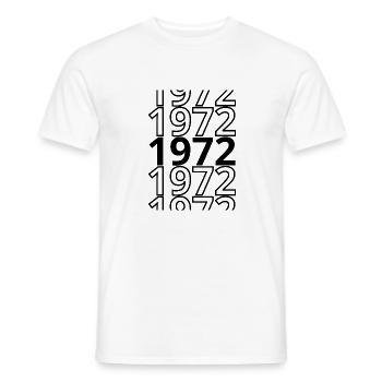 1972 1972 1972 - T-shirt homme - blanc - Devant - AI Model Male 178 dark (178cm)