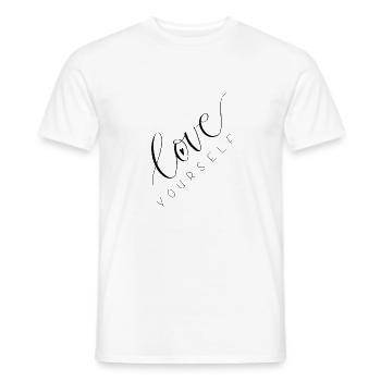 Love Yourself - Männer T-Shirt - Weiß - Vorne - AI Model Male 178 dark (178cm)