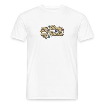 mon corps mon choix féminisme femmes femmes - T-shirt homme - blanc - Devant - AI Model Male 178 dark (178cm)