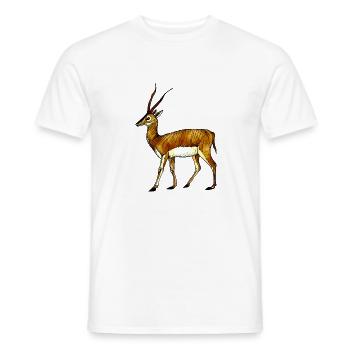 antilope - T-shirt homme - blanc - Devant - AI Model Male 178 dark (178cm)