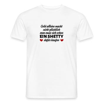 Shetlandpony Pferde Reiten Pony Geschenkidee - Männer T-Shirt - Weiß - Vorne - AI Model Male 178 dark (178cm)