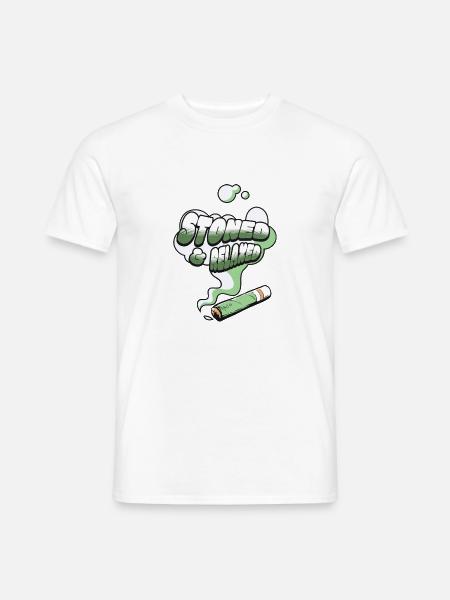 STONED & RELAXED - Männer T-Shirt - Weiß