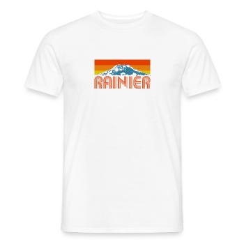 Mount Rainier Nationla Park Washington Berge - Männer T-Shirt - Weiß - Vorne - AI Model Male 178 dark (178cm)