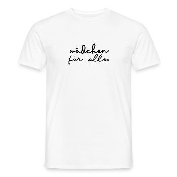 Mädchen für alles - Männer T-Shirt - Weiß - Vorne - AI Model Male 178 dark (178cm)