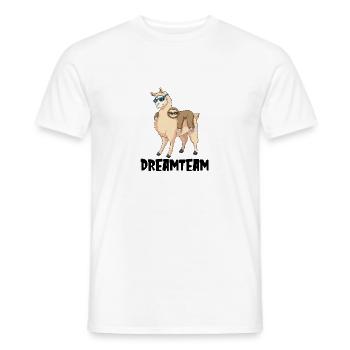 Dreamteam Lustiges Geschenk - Männer T-Shirt - Weiß - Vorne - AI Model Male 178 dark (178cm)
