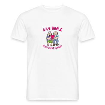 Das Herz Wird Nicht Dement - Männer T-Shirt - Weiß - Vorne - AI Model Male 178 dark (178cm)