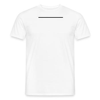 Math symbol - straight line - Men's T-Shirt - white - Front - AI Model Male 178 dark (178cm)